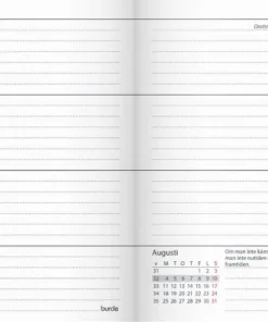 Kalender 2025 Lilla Fickdagboken svart plast