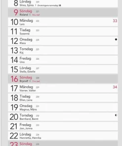 Kalender 2026 Liten Bordskalender Elegant