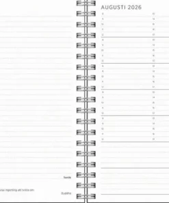 Kalender 2026 Liten Veckokalender refill