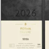 Kalender 2026 Liten Veckokalender Forma Deluxe svart