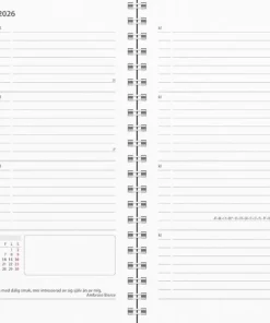 Kalender 2026 Master svart konstläder