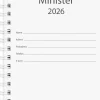 Kalender 2026 Minister refill