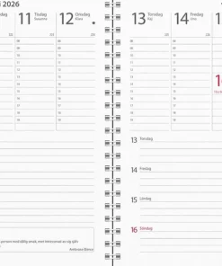 Kalender 2026 Minister svart plast