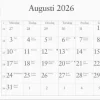 Kalender 2026 Månadsblock 240x152 mm