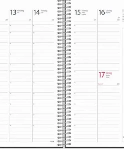 Kalender 2025 Noteringskalendern svart konstläder