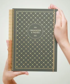 Kalender 2025-2026 Organizer & Notes Grön