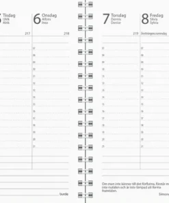 Kalender 2025 Prestige grönt konstläder Anzio