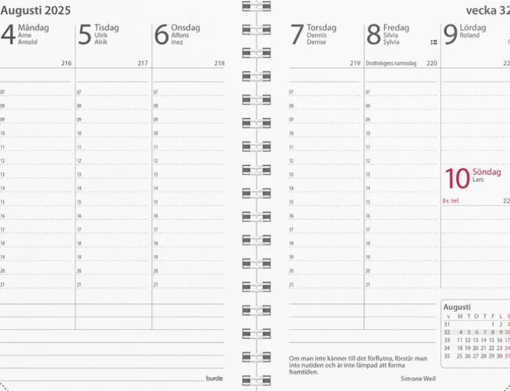 Kalender 2025 Prestige refill