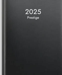 Kalender 2025 Prestige svart plast