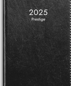 Kalender 2025 Prestige svart konstläder inb