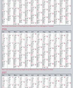 Kalender 2025 Årsblad