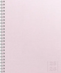 Kalender 2025-2026 Senator A5 Textile rosa