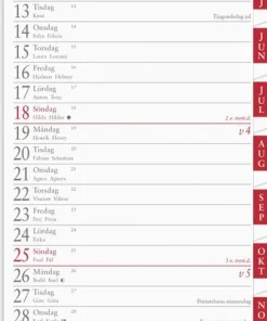 Kalender 2026 Stor Bordskalender flik