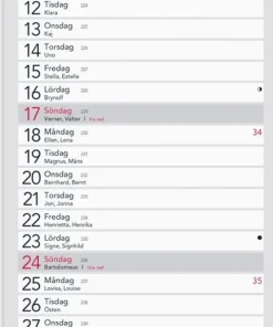 Kalender 2025 Stor Bordskalender Elegant