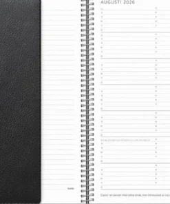 Kalender 2026 Stor Veckokalender Twist svart