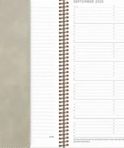 Kalender 2025 Stor Veckokalender Twist beige