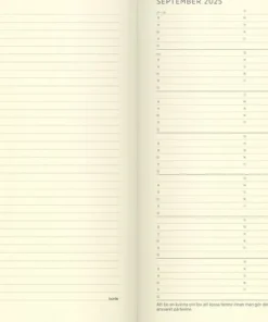 Kalender 2025 Stor Veckokalender Forma Deluxe brun