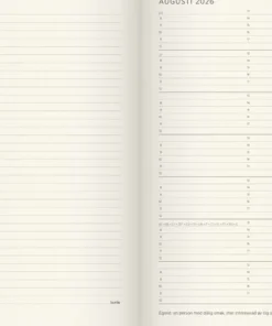 Kalender 2026 Stor Veckokalender Forma Deluxe svart