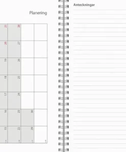 Kalender 2025-2026 Study A5 Textile rosa