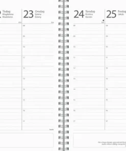 Kalender 2025-2026 Study A5 Textile grön