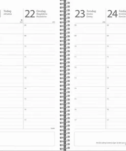 Kalender 2025-2026 Study A5 Twist svart