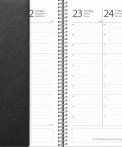Kalender 2025-2026 Study A5 Twist svart