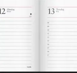 Kalender 2026 Veckokalendern svart plast