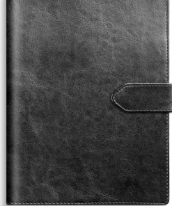 Kalender 2025 Weekly A5 svart konstläder