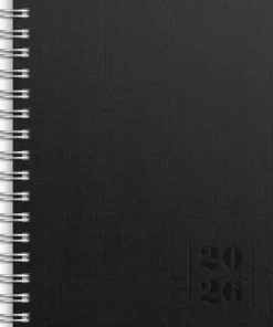 Kalender 2026 Weekly A6 Textile svart