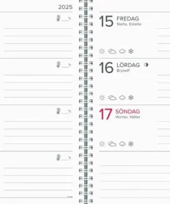 Kalender 2025 XL-kalendern