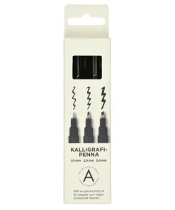 Kalligrafipenna 1/2/3mm svart