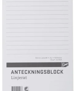 Klammerblock A5 linjerad