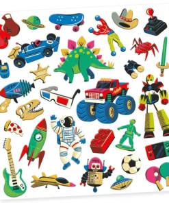 Klistermärken Retro Toys