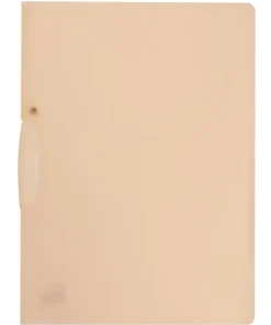 Klämmapp A4 transparent vit