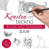 Konsten att teckna : block med övningar - djur