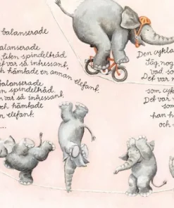 Kort En elefant balanserade