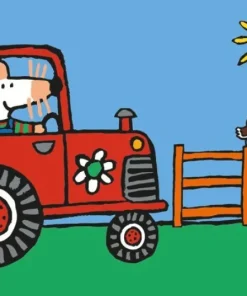 Kort Molly kör traktor