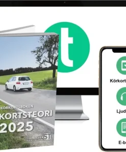 Körkortsboken Körkortsteori 2025 (bok + digitalt teoripaket med körkortsfrågor, övningar, ljudbok & ebok)