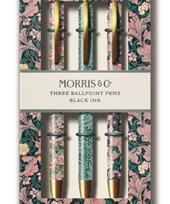 Kulspetspenna 3-pack William Morris : Strawberry Thief Blush