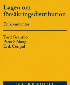 Lagen om försäkringsdistribution : en kommentar