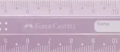Linjal 15cm Anti-break lila, rosa, turkos