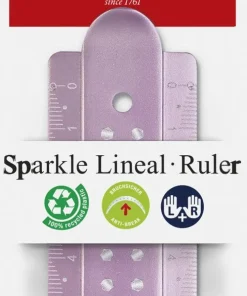Linjal 30cm Anti-break lila, rosa, turkos