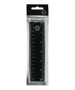 Linjal 15cm svart