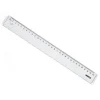 Linjal 30cm transparent