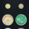 Magnet glas 6st pastell