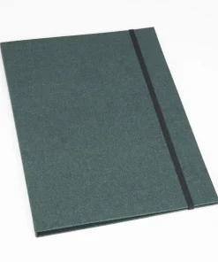 Mapp A4 Paulina canvas grön