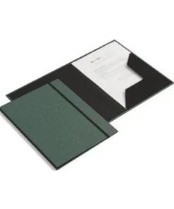 Mapp A4 Paulina canvas grön