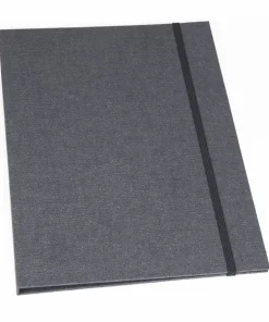 Mapp A4 Paulina canvas svart