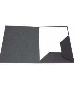 Mapp A4 Paulina canvas svart
