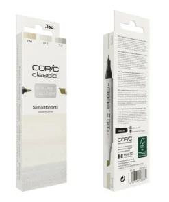 Marker Copic Classic Designer Collection 3-pack - Soft cotton tints